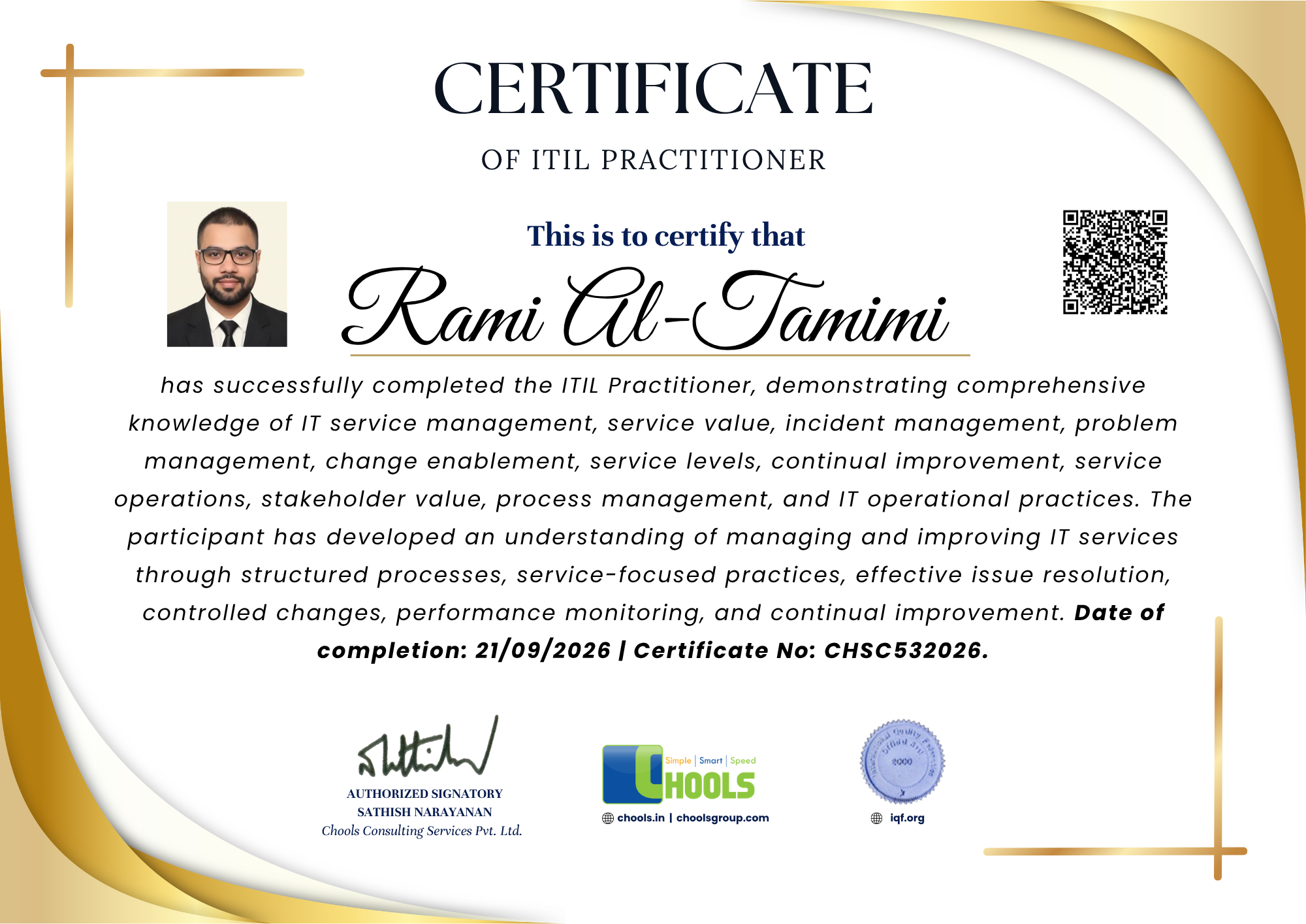 Emerging Business Program Certificate
